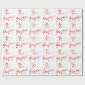 Musikalische Weihnachtsfeier Custom Geschenkpapier (Flach)