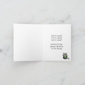 Musikalische Weihnachtsgrüße Feiertagskarte (Innenseite)