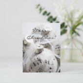 Musikalische Weihnachtskarte Feiertagspostkarte (Stehend Vorderseite)