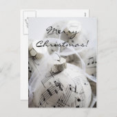 Musikalische Weihnachtskarte Feiertagspostkarte (Vorne/Hinten)