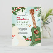 Musikalische Weihnachtskonzert Einladung (Stehend Vorderseite)