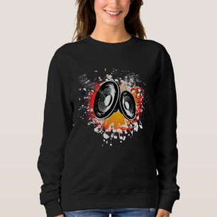 Musikalische Wow-Noten Musiker Klang Musik Beat Sweatshirt