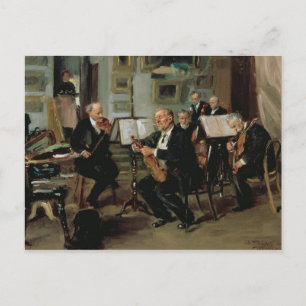 Musikalischer Abend, 1906 Postkarte