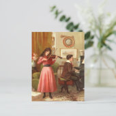 Musikalischer Abend Postkarte (Stehend Vorderseite)