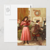 Musikalischer Abend Postkarte (Vorne/Hinten)