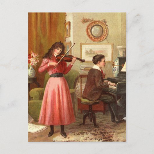 Musikalischer Abend Postkarte (Vorderseite)