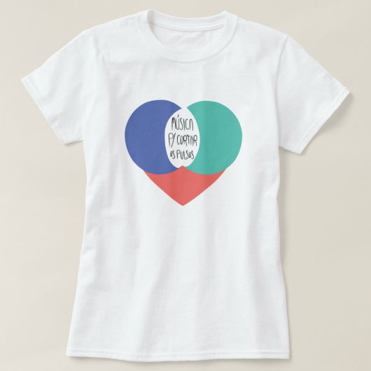 Musikalischer Baby-doll wird Zu die Pulse T-Shirt (Design vorne)