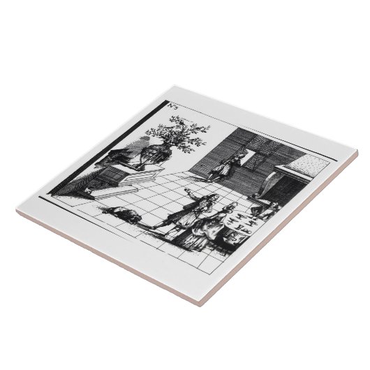 Musikalischer Baum des Vogelliedes, erschienenes Fliese (Seite)