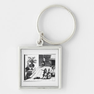 Musikalischer Baum des Vogelliedes, erschienenes Schlüsselanhänger