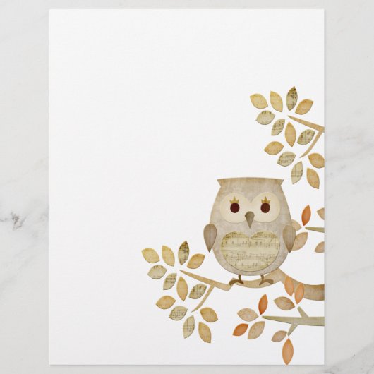 Musikalischer Baum Owl-Flyer Flyer (Vorne)