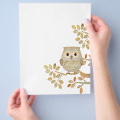 Musikalischer Baum Owl-Flyer Flyer (Hand)