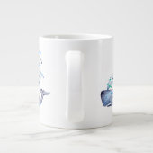 Musikalischer Blauwal Jumbo-Tasse (Rückseite)