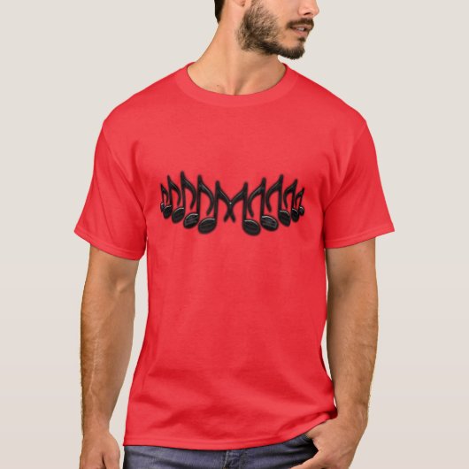 Musikalischer Buchstabe "M " T-Shirt (Vorderseite)