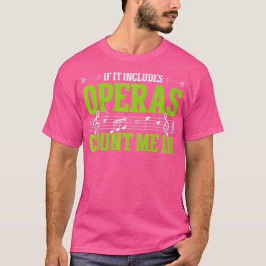 Musikalischer Chor Opernsänger T-Shirt (Vorderseite)