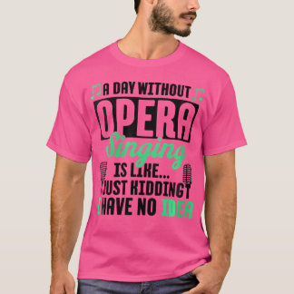 Musikalischer Chor-Sängerin T-Shirt