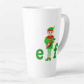 Musikalischer Elf Latte-Mug Milchtasse (Rechte Ecke)
