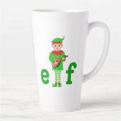 Musikalischer Elf Latte-Mug Milchtasse (Rechts)