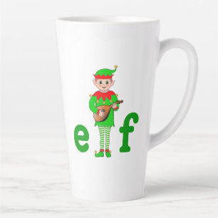 Musikalischer Elf Latte-Mug Milchtasse