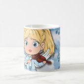 Musikalischer Engel Comic mit einer Violine Kaffeetasse (Mittel)