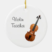 Musikalischer Geigerlehrer Klassische Musik Keramik Ornament (Hinten)