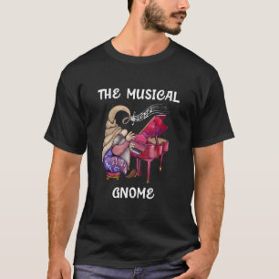 Musikalischer Gnom Pianist Musik Musiker Klaviersp T-Shirt
