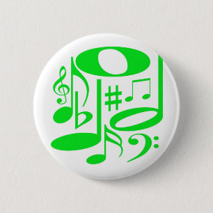 Musikalischer grüner Knopf Button
