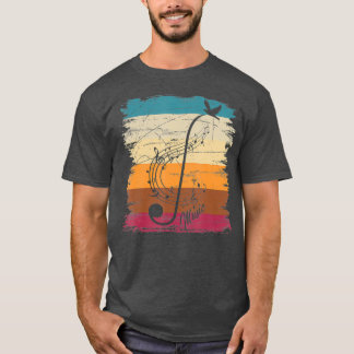 Musikalischer Komponist Musiknoten Musiker Retro C T-Shirt
