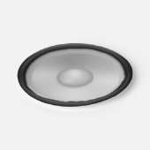 Musikalischer Lautsprecher Pappteller (Schrägansicht)