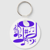 Musikalischer Lila Schlüsselanhänger (Vorderseite)