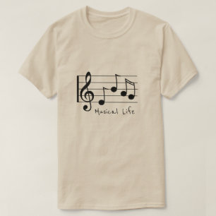 Musikalischer musikalische Anmerkungen des T-Shirt