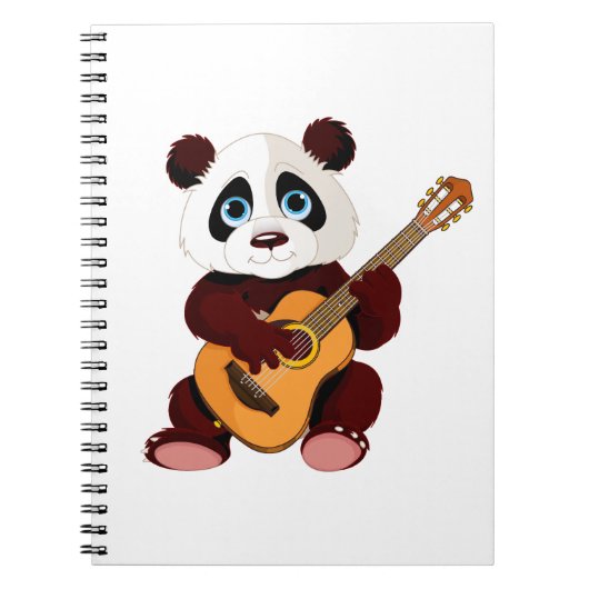 musikalischer Panda Notizblock (Vorderseite)