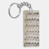 Musikalischer Schlüsselanhänger — Bachs Autogramm (Vorderseite links)