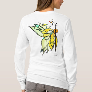 Musikalischer Schmetterling im Blüten-Shirt T-Shirt