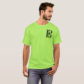Musikalischer Schwarz-CClef T-Shirt (Vorne ganz)