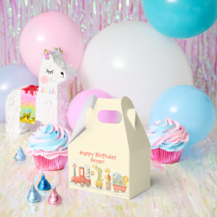 Musikalischer Tierzug Geburtstag Geschenkschachtel