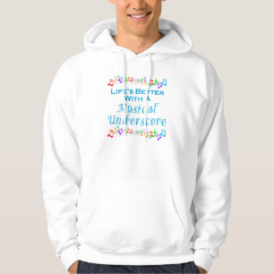 Musikalischer UnterstreichenLiteHoodie (Unisex) Hoodie