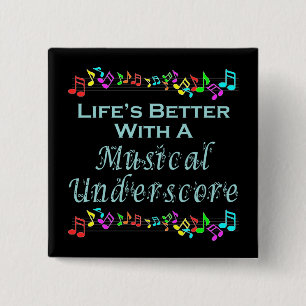 Musikalischer Unterstreichens-Knopf Button