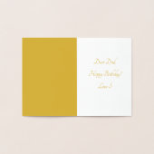 MUSIKALISCHER VATER NOTES TREBLE BASS CLEF STAVES FOLIENKARTE (Innenseite)