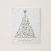 Musikalischer Weihnachtsbaum Puzzle (Vertikal)