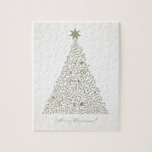 Musikalischer Weihnachtsbaum Puzzle