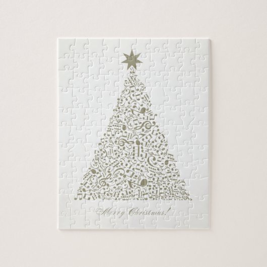 Musikalischer Weihnachtsbaum Puzzle (Vertikal)