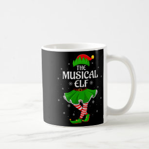 Musikalischer Weihnachtselfen-Familien-Frauen-Elf Kaffeetasse
