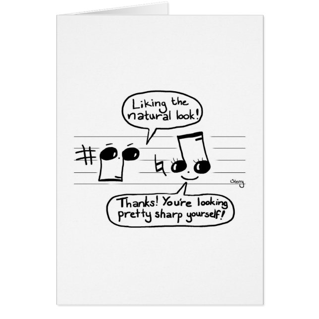 Musikalischer Witz-Cartoon (Vorne)