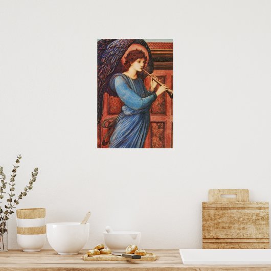 Musikalisches Angel Fine Art Poster mit Inspiratio (Küche)