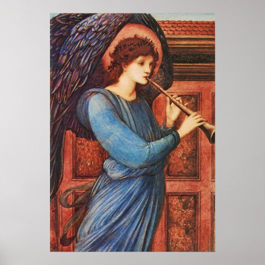 Musikalisches Angel Fine Art Poster mit Inspiratio (Vorne)
