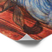 Musikalisches Angel Fine Art Poster mit Inspiratio (Ecke)