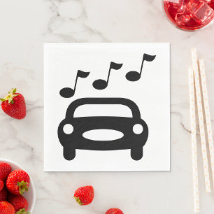 Musikalisches Auto Serviette