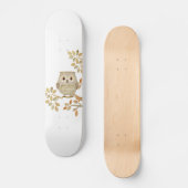 Musikalisches Baum-Eulen-Skateboard Skateboard (Vorderseite)