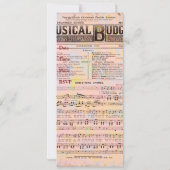 Musikalisches Budget-Weihnachten Einladung (Rückseite)