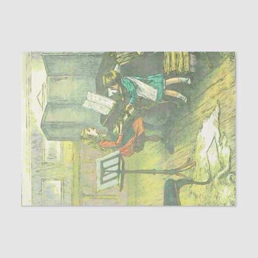 Musikalisches decoupage das Duo des Seidenpapier (Vorderseite)